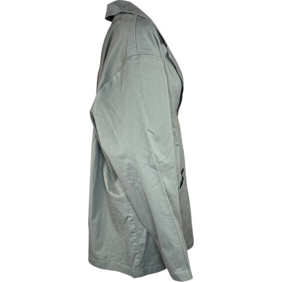 Joan Rivers Signature Twill Chore Jacket with Buttons Dusty Olive 1X NWOT - Picture 7 of 13